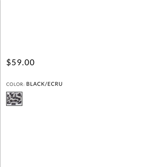 WHBM reversible animal print solid black wrap - Picture 6 of 9